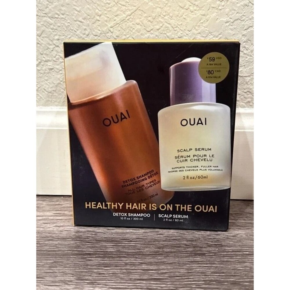 OUAI Detox Shampoo & Scalp Serum Hair Set MSRP $59 $84 VALUE